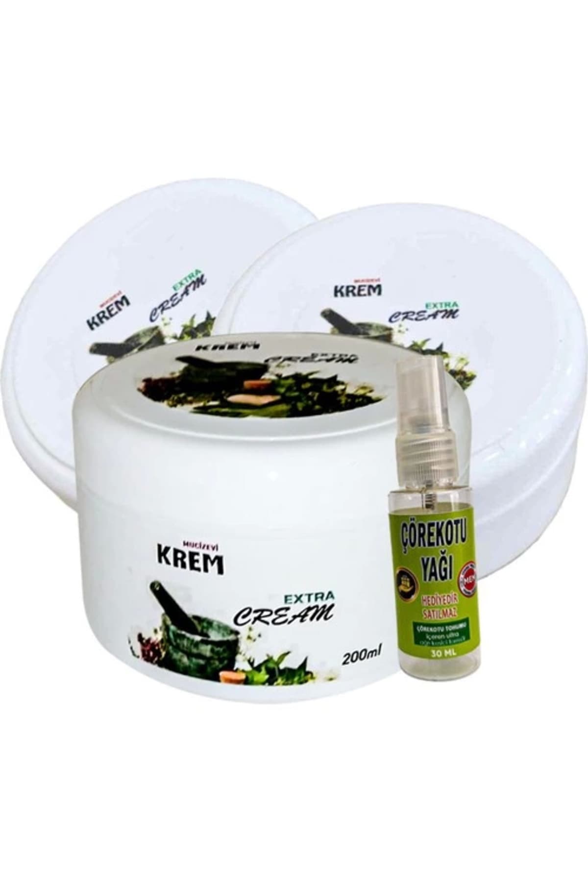 Mucizevi Krem 3Adet Bölgesel Bakım Relax Kremi 125 ml + Yanında Hediye 30 ml Çörek Otu Yağı