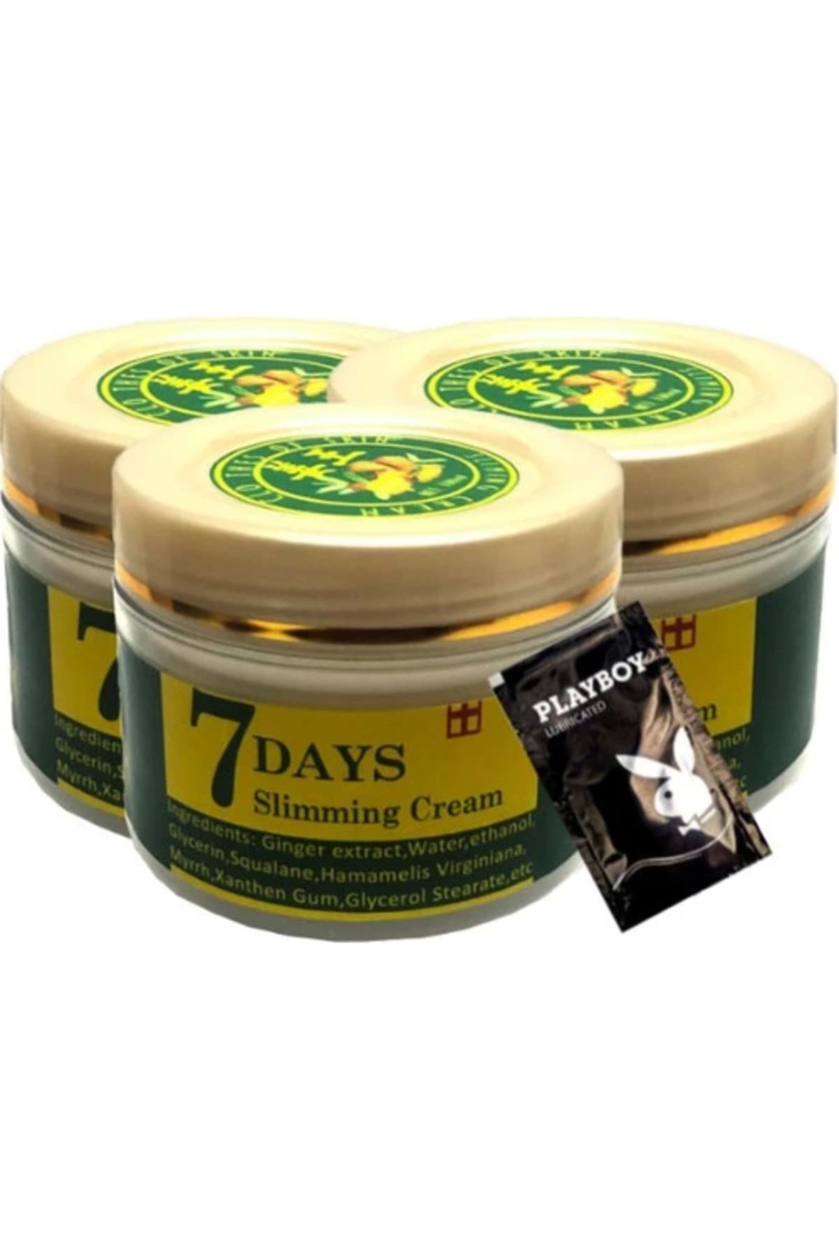 7Days Ginger 3x Adet Miracle Slimming Cream 100 ml Sel Kremi + 1 Adet Jel Hediye