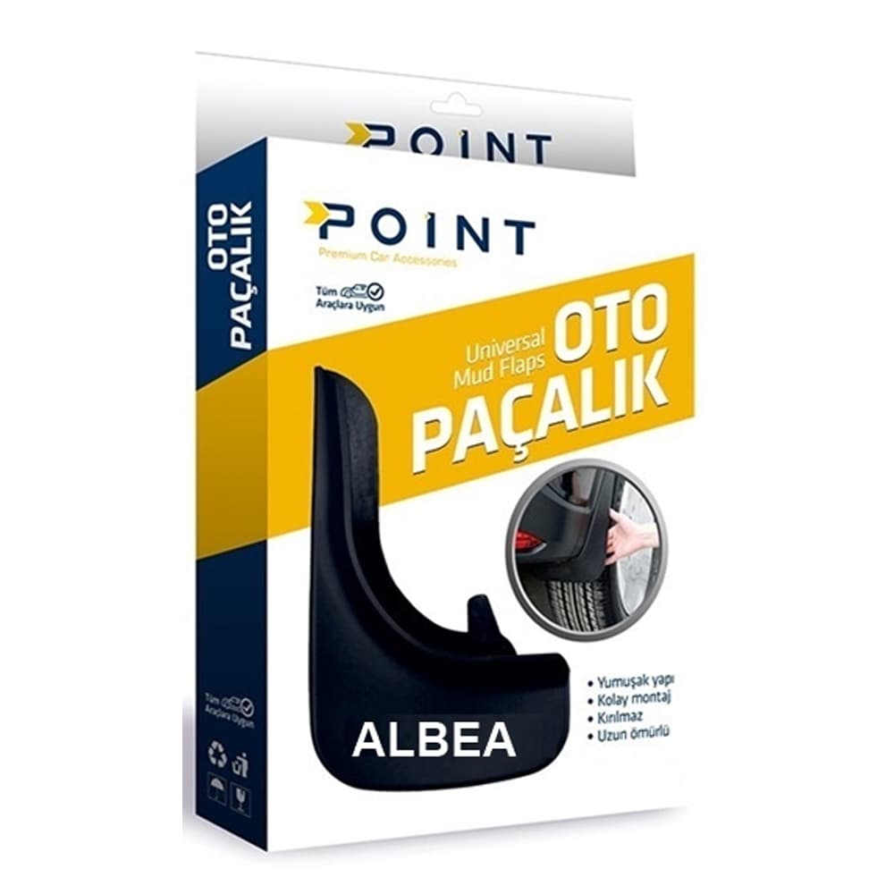 Fiat Albea Paçalık Tozluk Çamurluk Siyah 2'li