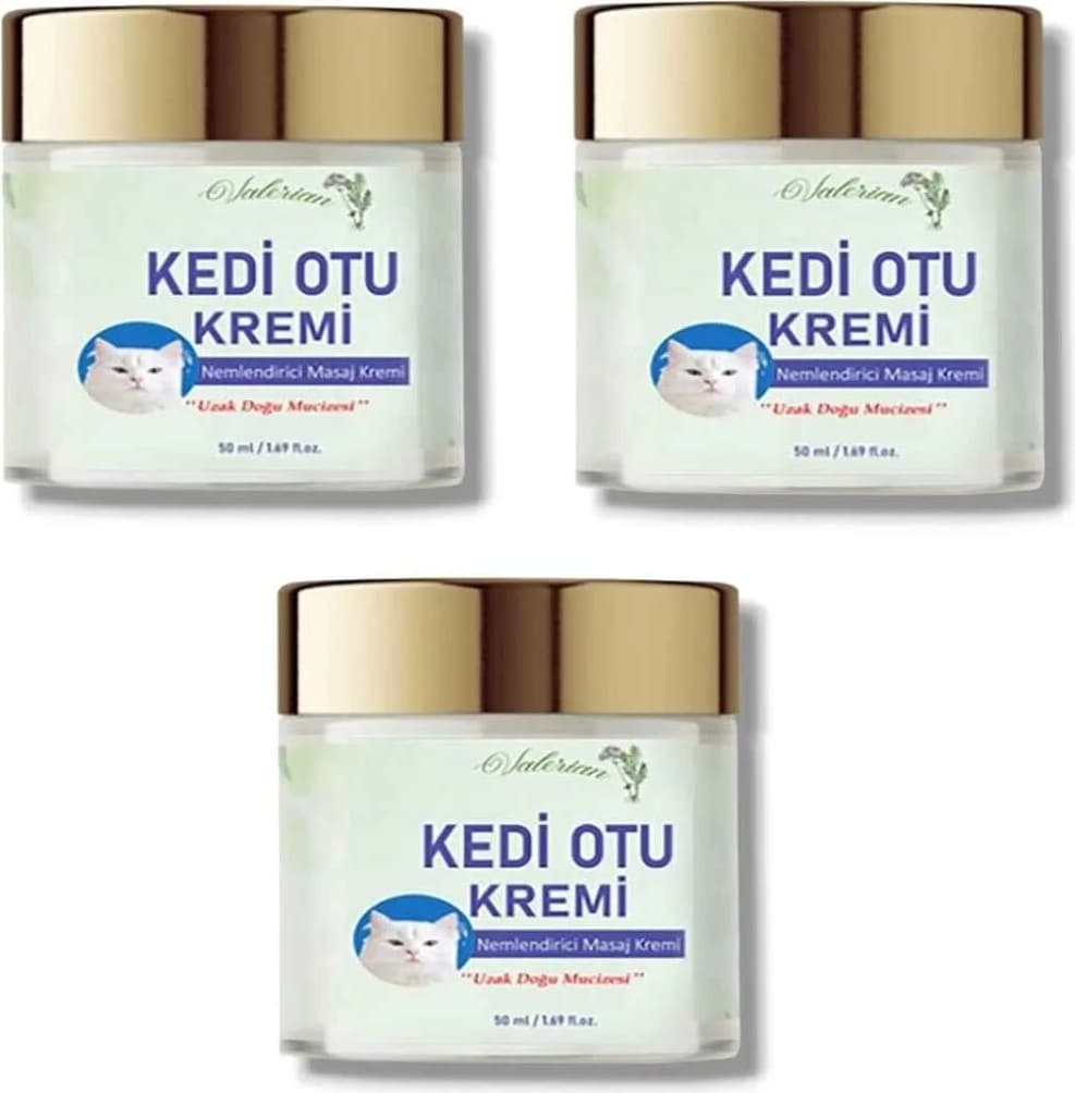 Kedi Otu Kremi Uzak Doğu Muzicesi Doğal Krem 50 ml x 3 Adet