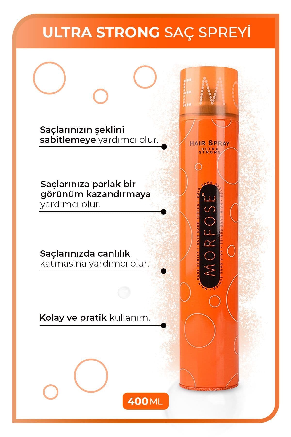 Saç Spreyi Ultra Sert Turuncu 400 Ml
