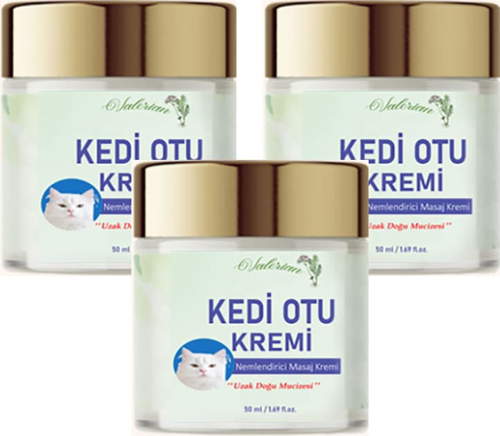 Kedi Otu Kremi 50 ml Kafur Ağacı Yağlı Paincream 3 Adet