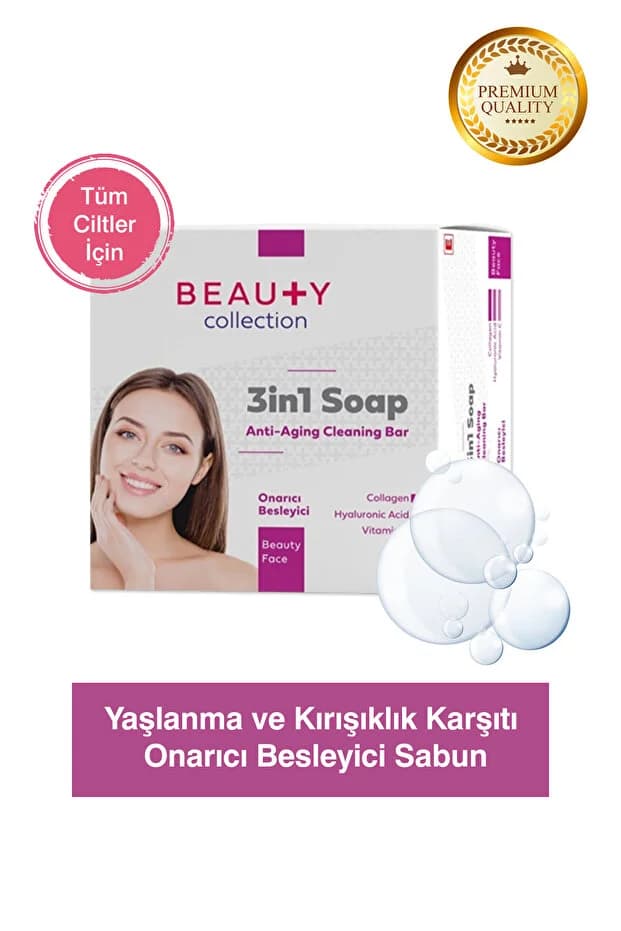 Collection Sabun & Yaşlanma Karşıtı 3İN1 Anti Aging 90GR