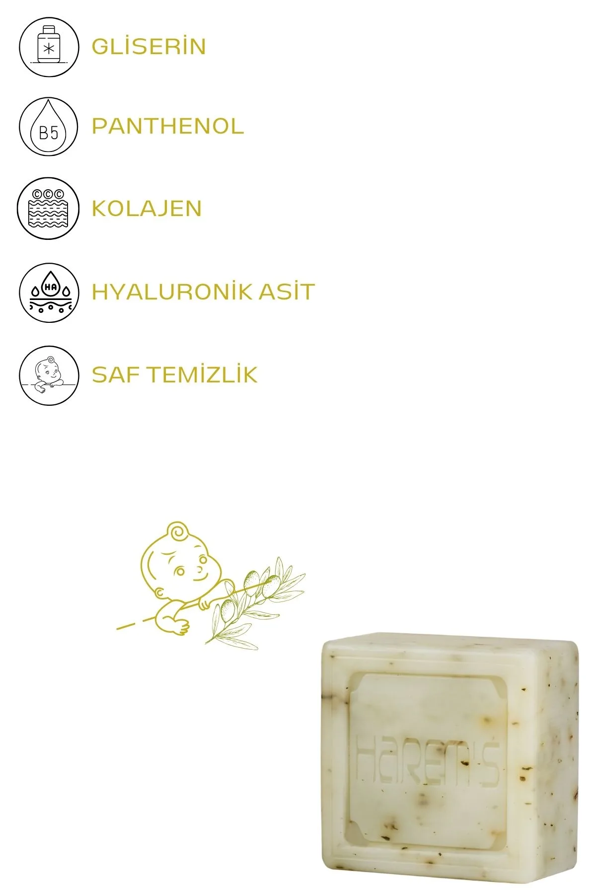 Sabun & Zeytin Taneli Bebek Sabun 120GR