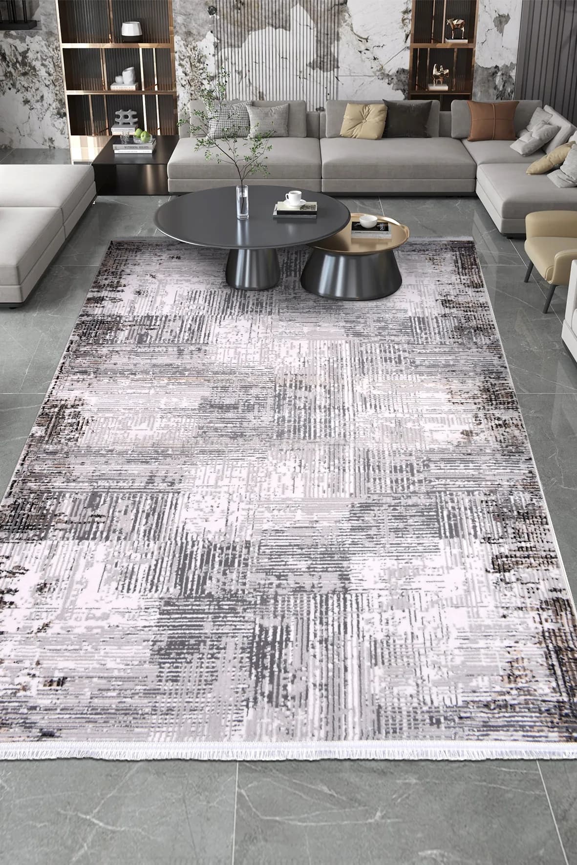 YoudayHomeCollection ROXSTONE Model Oturma Odası Halısı