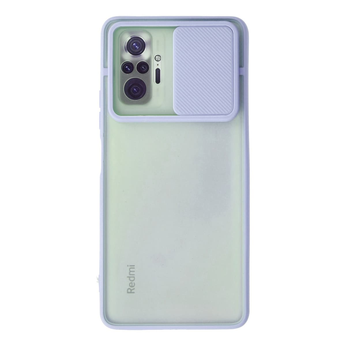 Note 10 Pro Kılıf Palm Buzlu Kamera Sürgülü Silikon - Lila