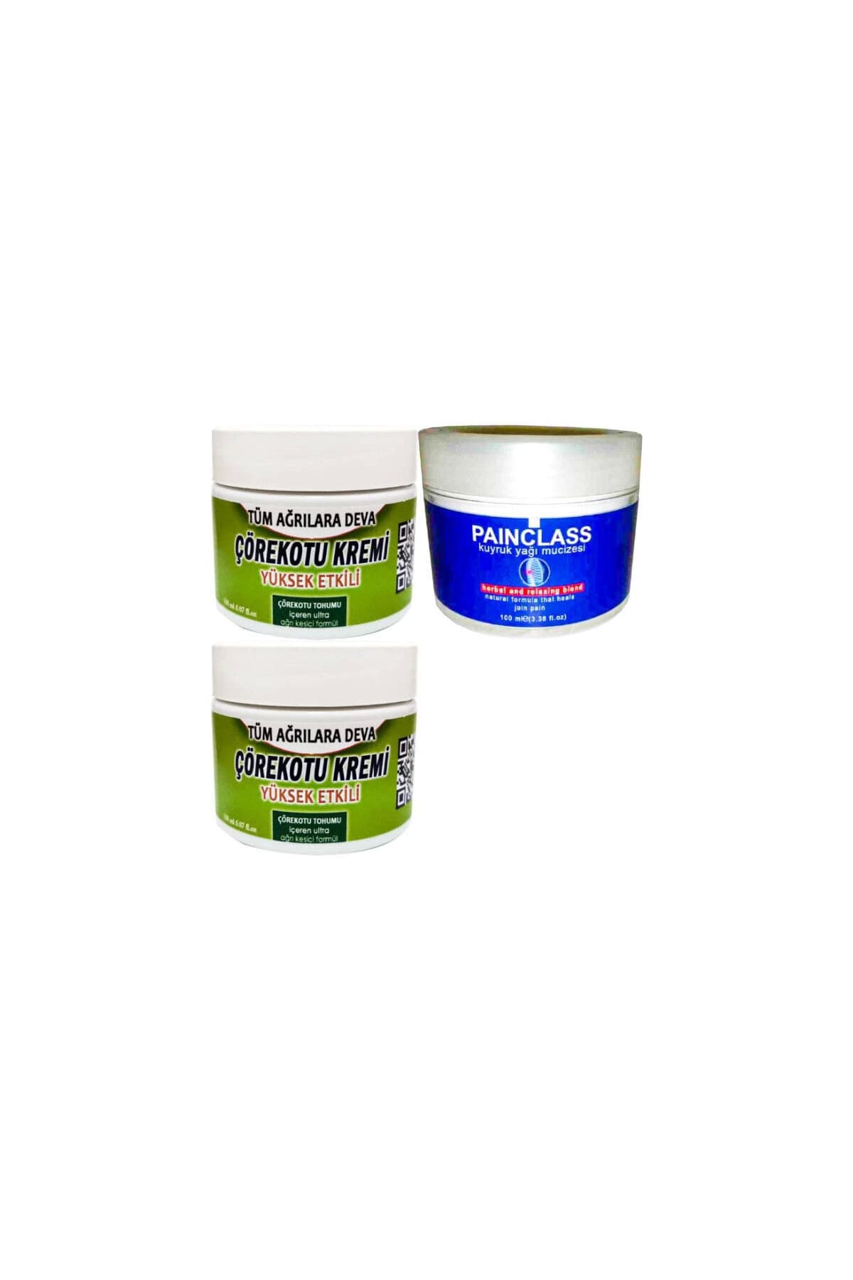 Çörek Otu Kremi Orta Boy 2 x 100 ml - Painclass Kuıyruk Yağı Kremi 1 x 100 ml