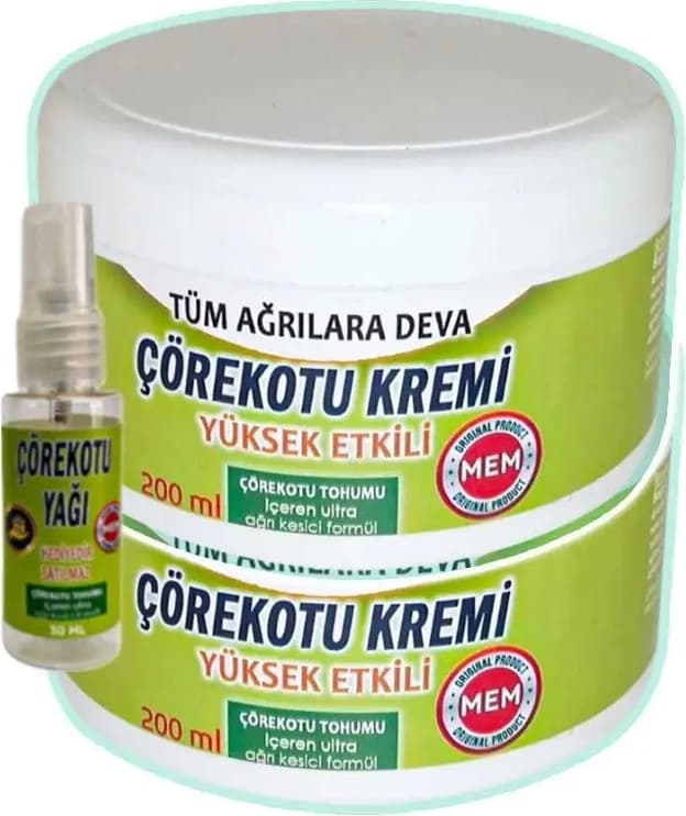 Çörek Otu Bakım Kremi 2X200 Ml+30 ml Çörek Otu Yağı ile