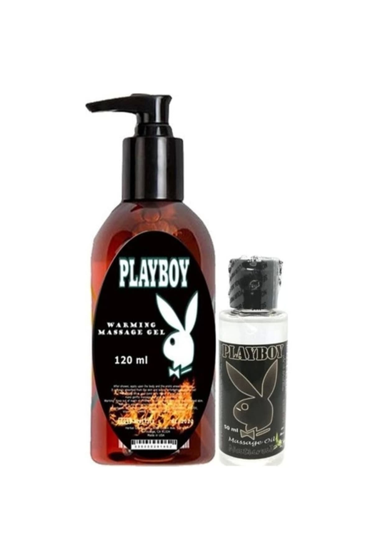 Playboy Aromaterapi Isıtıclı Massage Oil 120 Ml + Natural Aromalı Massage Vücut Masaj Yağı 50 Ml