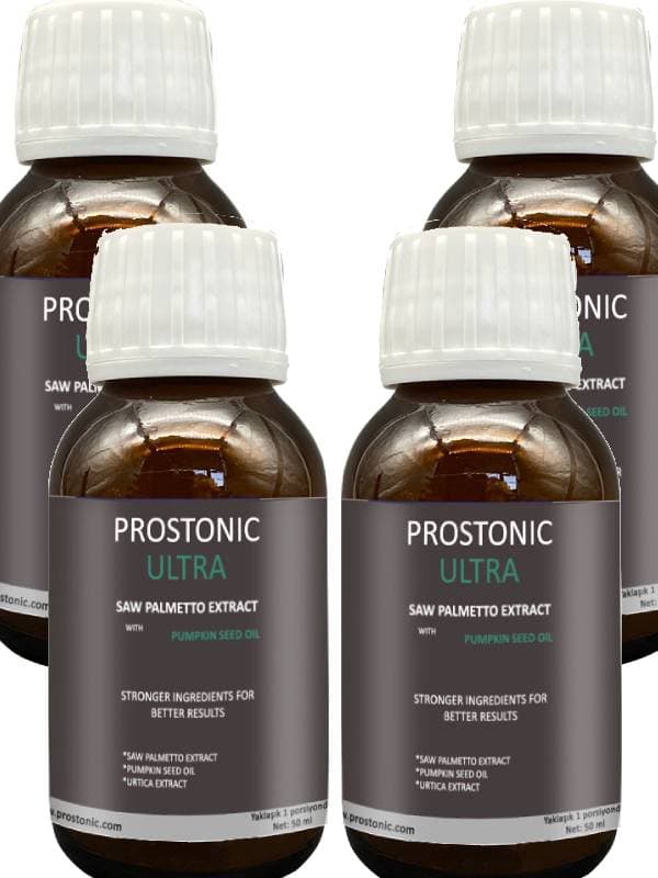 Prostonic Saw Palmetto Ultra Erkeklere Doğadan Gelen Rahatlık ve Canlılık Formülü 50 ml x 4 adet
