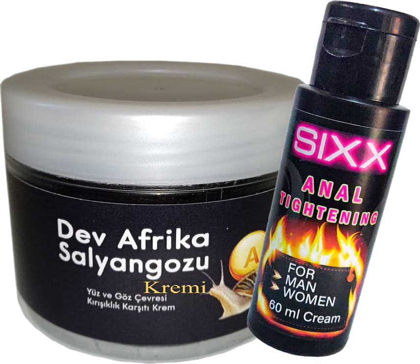 Bonie Giant )Ksıxx:27 Anti-Aging 100ML Dev Afrika Salyangozu Kremi Ayrıca + Sıxx Annaı Tighteninning Krem 60 ml