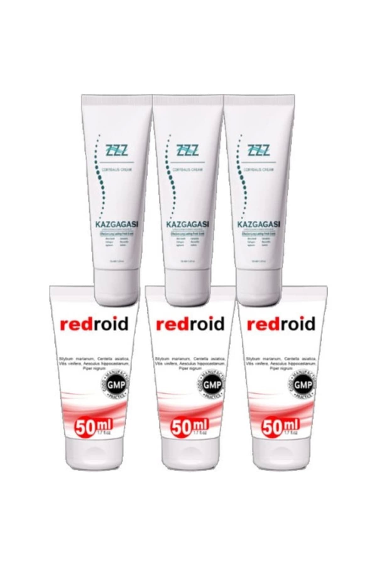 Kaz Gagası 100 ml Rahatlatıcı Kremi Redroid Rahatlatıcı Için 50 ml Set Paket