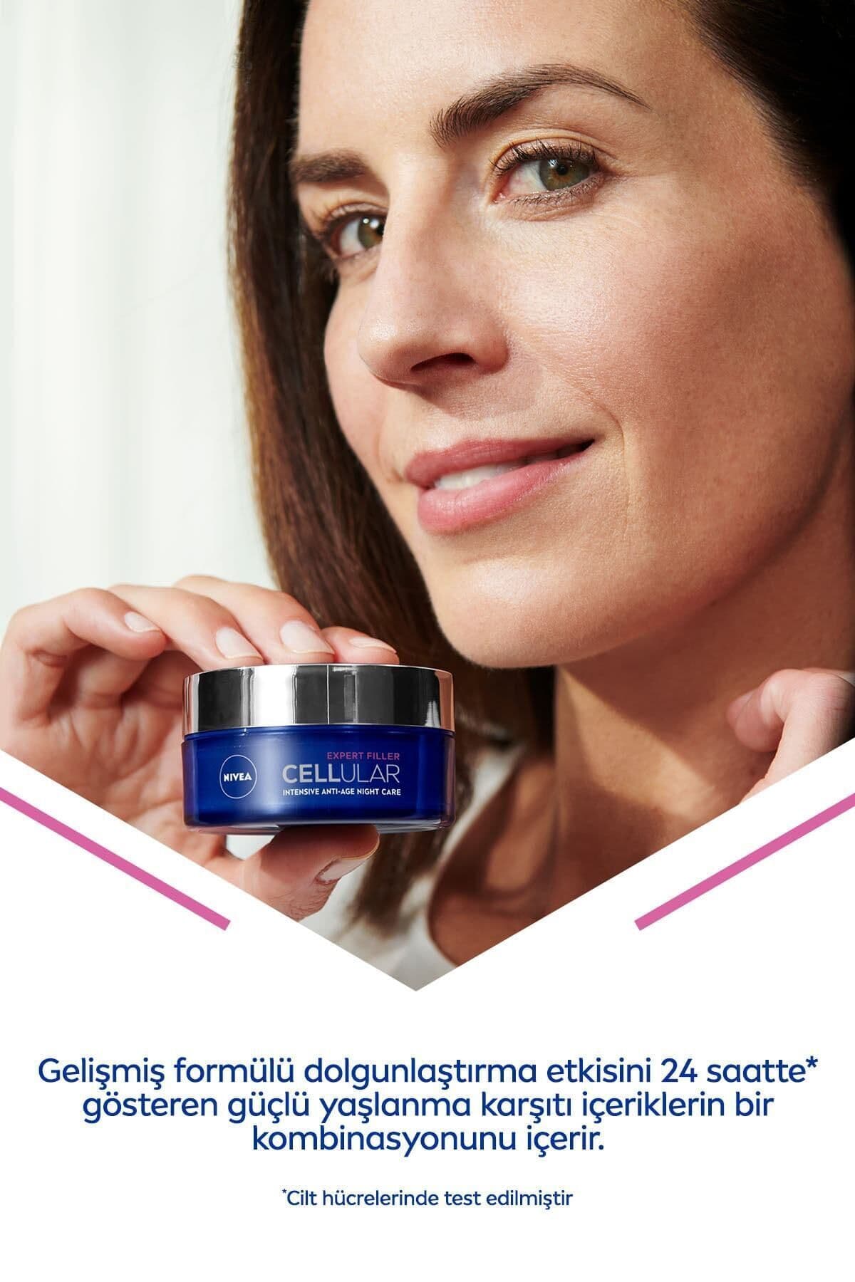 Yüz Bakim Kremi & Cellular Filler Yaşlanma Karşıtı Gece Bakim Kremi 50ML