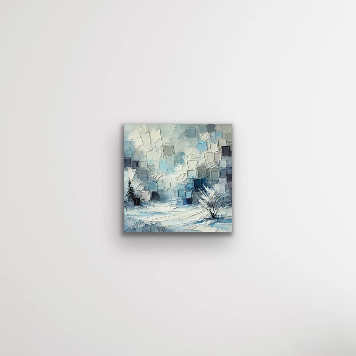 Kış Mevsimi Kanvas Tablo 60x60cm