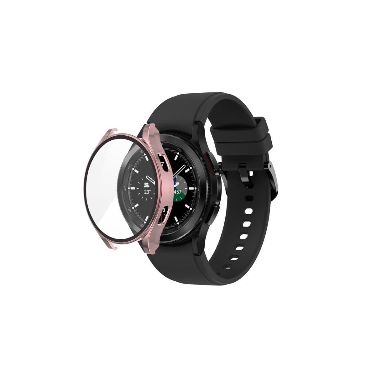 Watch 5 44mm Wall Camlı Kasa Ekran Koruyucu - Rose Gold