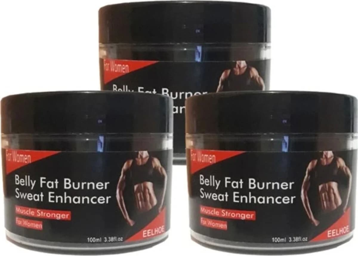 Süper Eelhoe Belly Fat 3 Adet Adet Burner Sweat Enhancer Kadınlara Özel Kremi 100 ml