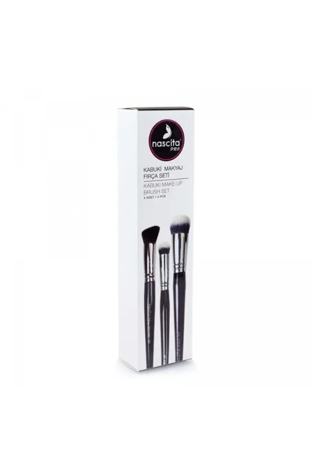 Pro 3 Lu Kabuki Makyaj Firca Seti NASBRUSHSET56