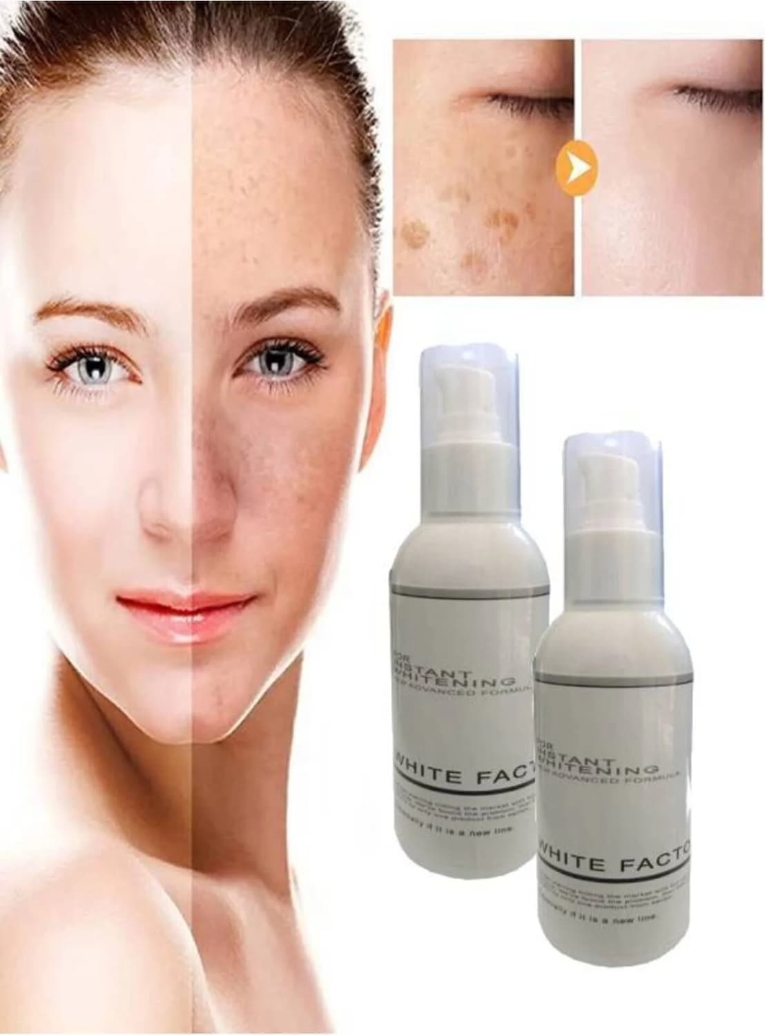 White Factor Cilt Masaj Bakım Kremi 120 ml 2 Adet