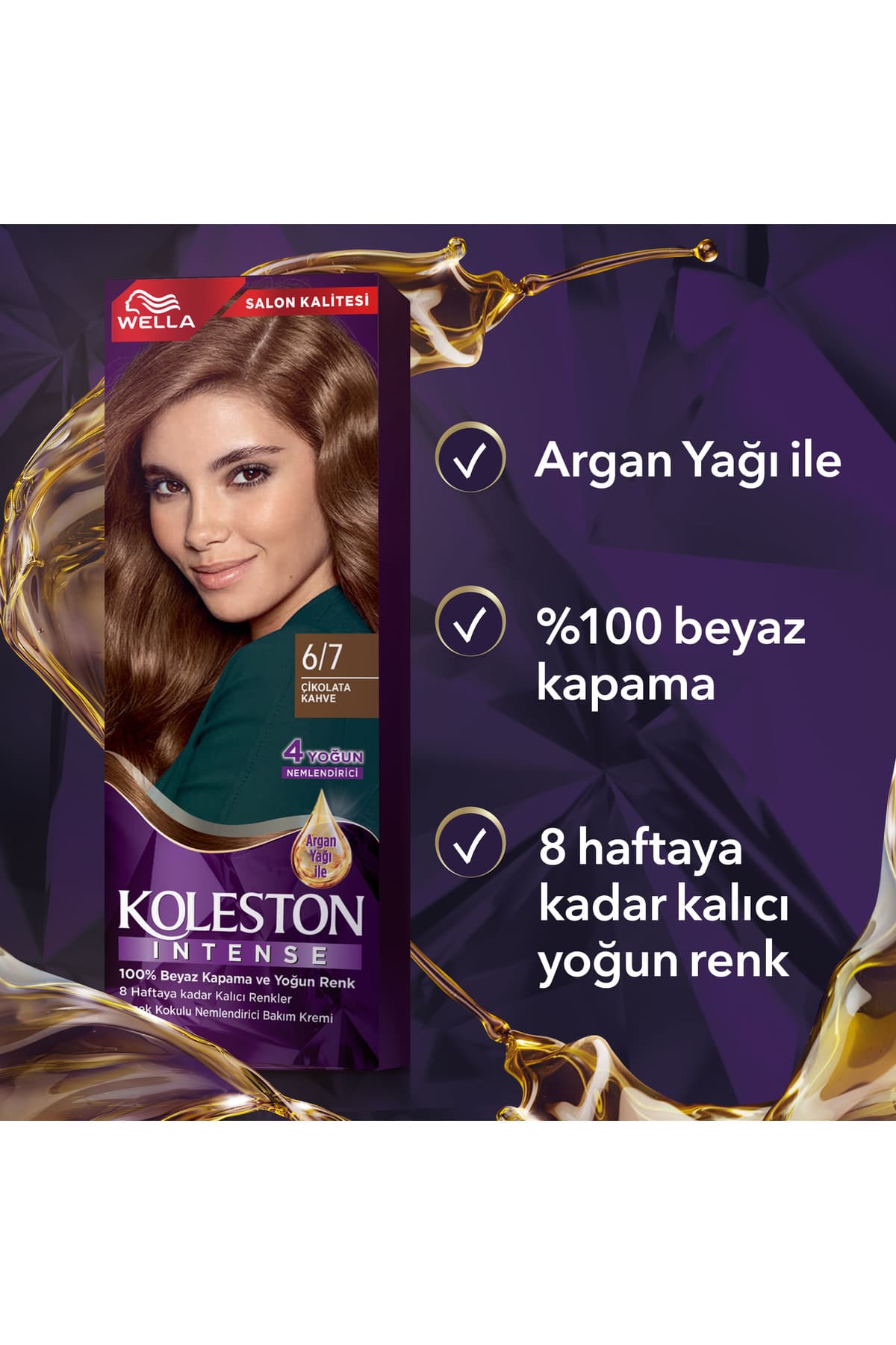 KOLESTON İNTENSE SAÇ BOYASI & NO: 6/7 ÇİKOLATA KAHVE