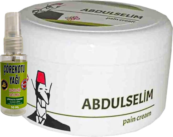 Abdulselim 200 ml Relax Kremi A-34:012 Bölgesel Kremi ve Yanında 30 ml Çörek Otu Yağı