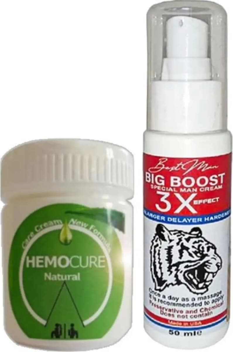 Hemocure 50 ml Cream Özel Kremi + Yanında Erkeklere Özel 3x Krem