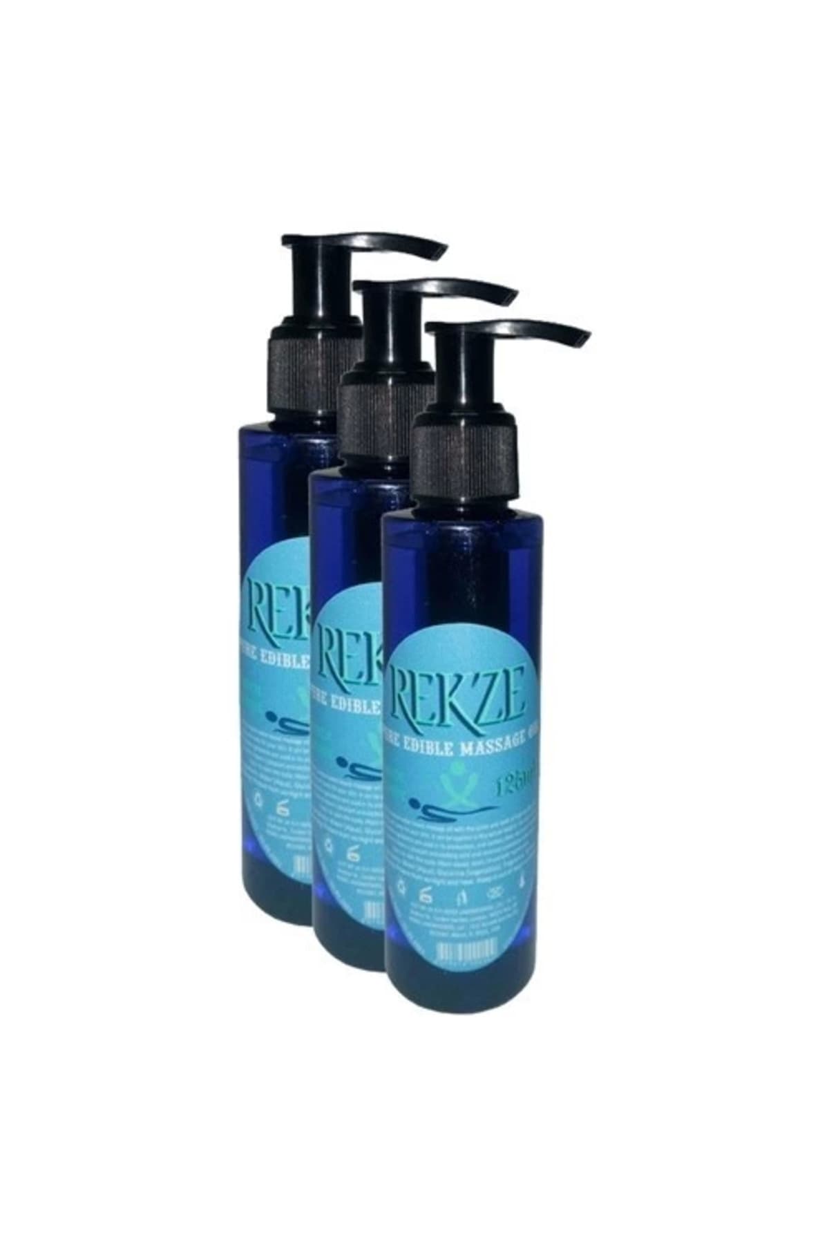 Rekze Erkeklere Kadınlara Özel Sade Yenilebilir Masaj Yağı Pure Edible Massage Oil 125ML 3 Adet