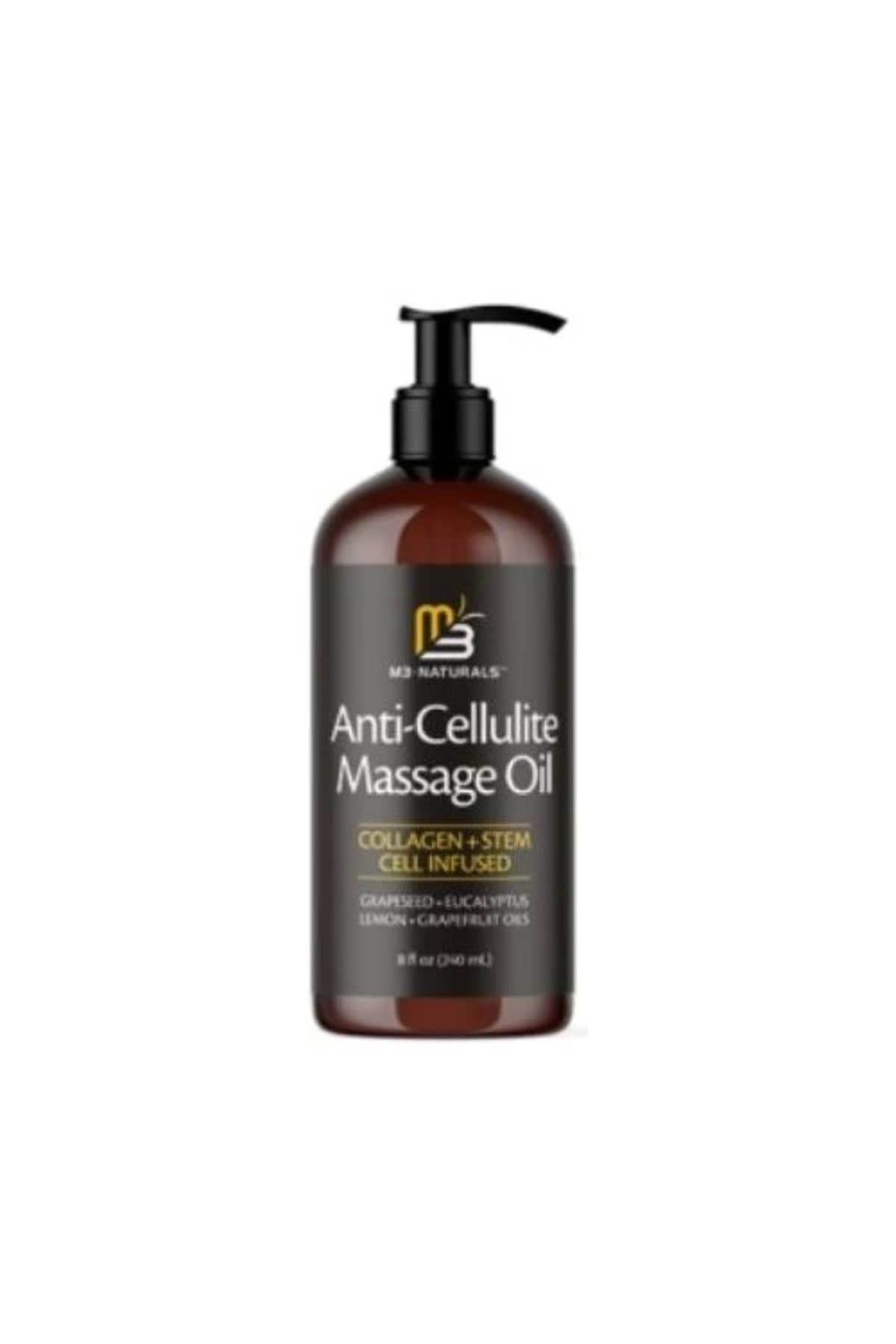 M3 Naturals Aaimox Kolajen Ve Kök Hücre Içeren Anti Selülit Masaj Yağı-Anti Cellulite Massage Oil