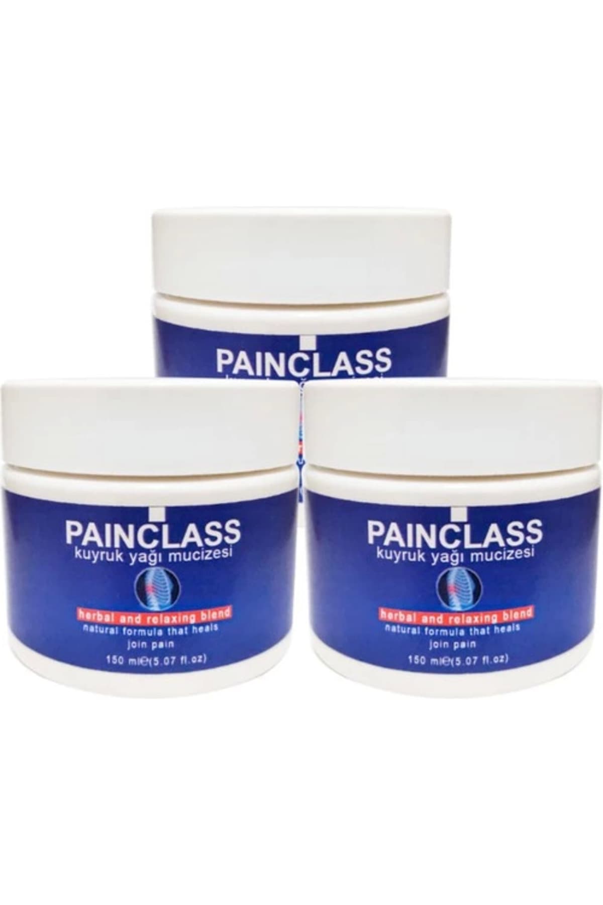 Painclass  3ADET 150 ml Büyük Boy Kuyruk Yağı Kremi