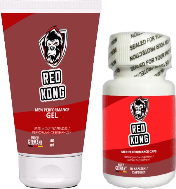 Red Kong Gel Erkeklere Özel Set 50 ml + Red Kong 10 Lu Kaps
