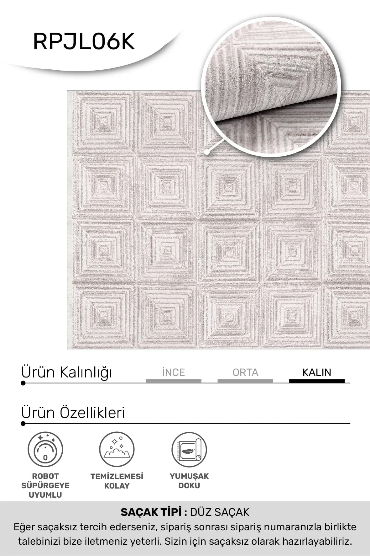 YoudayHomeCollection JALURA Model Oturma Odası Halısı