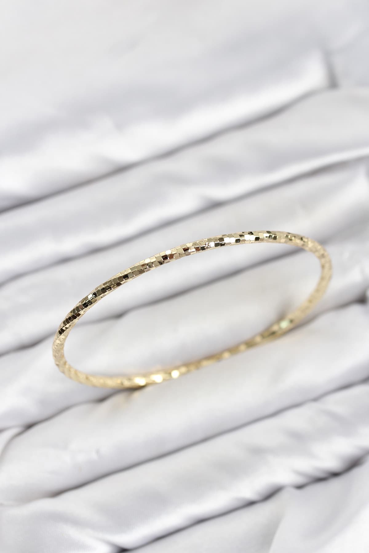 CM Gold Renk Lazer Kesim 65 mm Bilezik