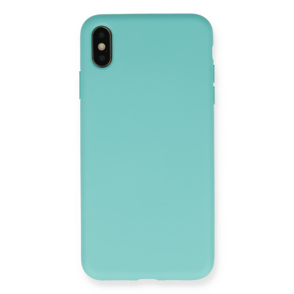 iPhone XS Max Kılıf Nano içi Kadife Silikon - Turkuaz