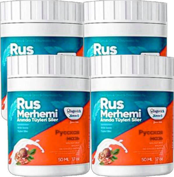 Glegnd Turquoise Tüylere Krem DOROS927000367 4lü Birden Ceviz & Ceviz Sütü Russ Merhemi 50 ml