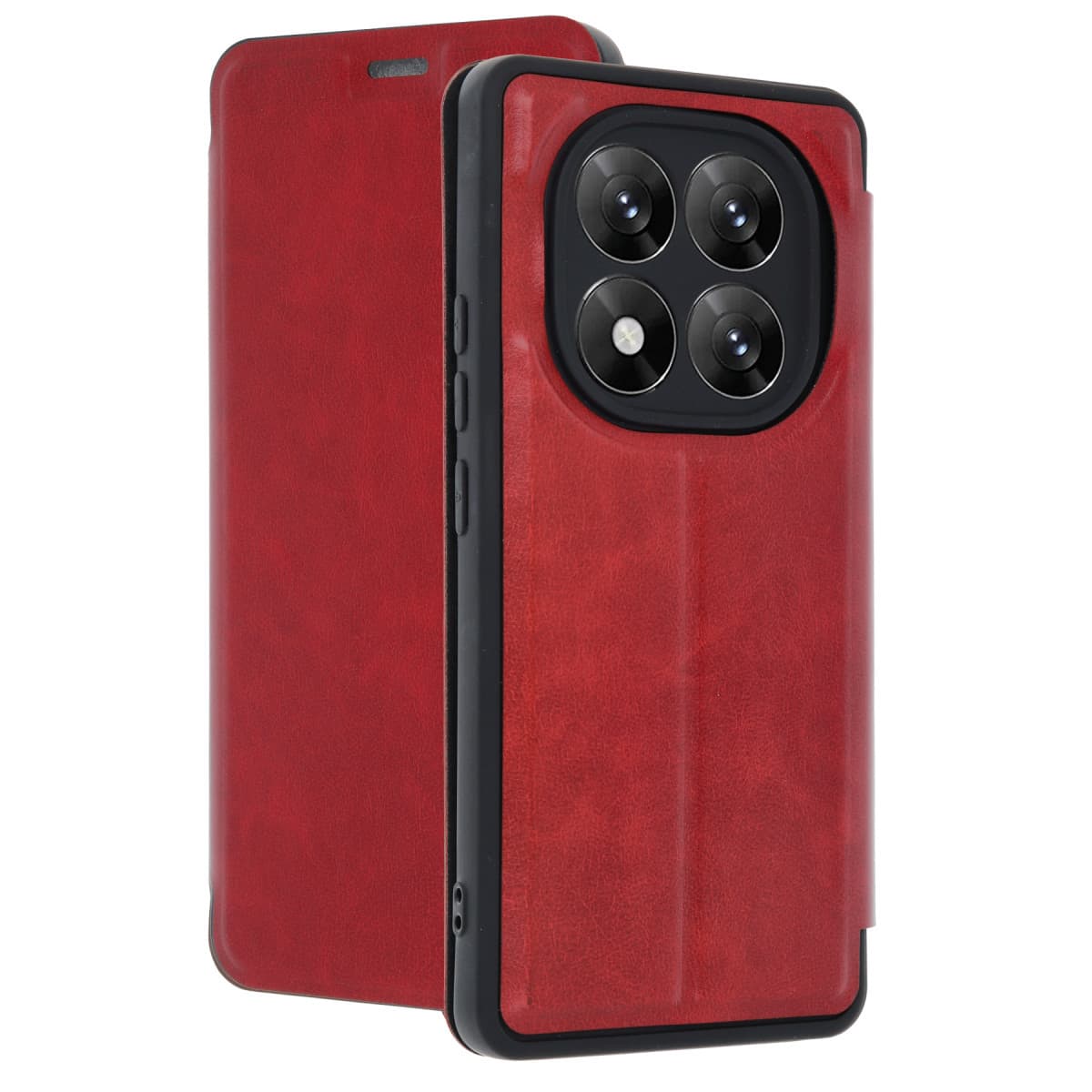 Note 14 Pro 5G Kılıf Flip Cover - Kırmızı