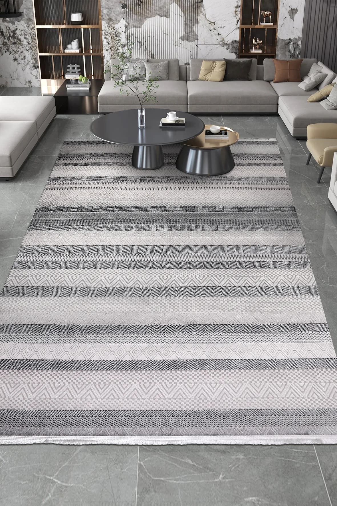 YoudayHomeCollection ROXSTONE Model Oturma Odası Halısı