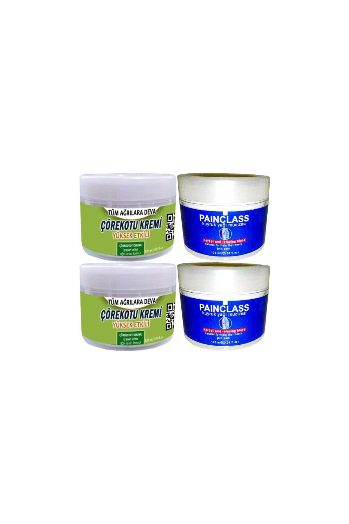 Çörek Otu Rahatlatıcı Krem 2x150 ml+Painclass 2x100 ml Kuyruk Yağı Kremi