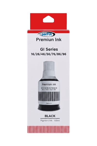 perFIX Canon PF GI-46B - GI-56B Siyah Dye Şişeli Mürekkep 170ml