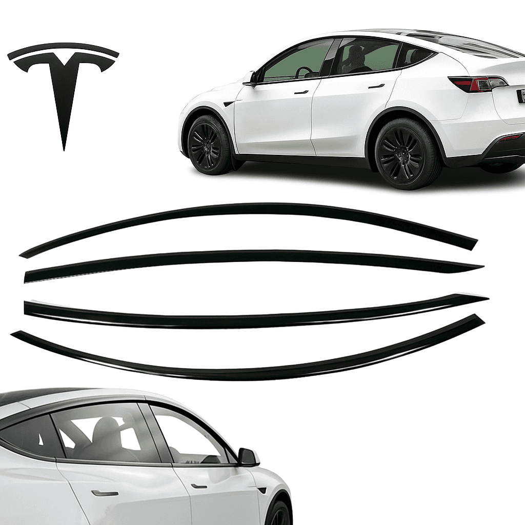 Tesla Model Y 2019-2023 Uyumlu İthal Cam Rüzgarlığı 4'lü