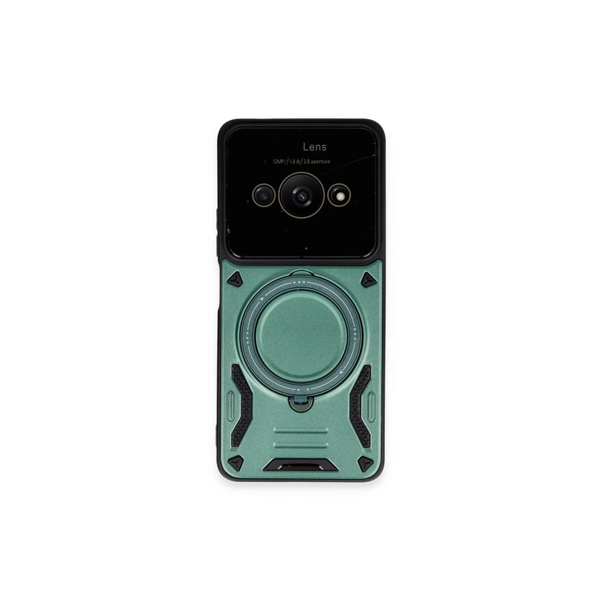 C61 Kılıf Joy Lens Standlı Kapak - Koyu Yeşil