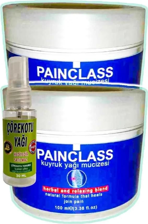 Süper Painclass Kuyruk Yağı Bakım Kremi 2X100 Ml+30 ml Çörek Otu Yağı ile