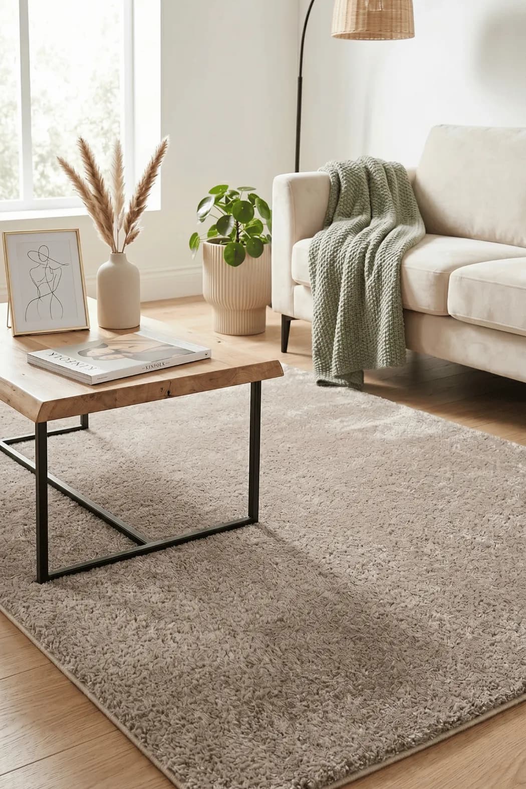 YoudayHomeCollection POLY Peluş Halı Model Oturma Odası Halısı