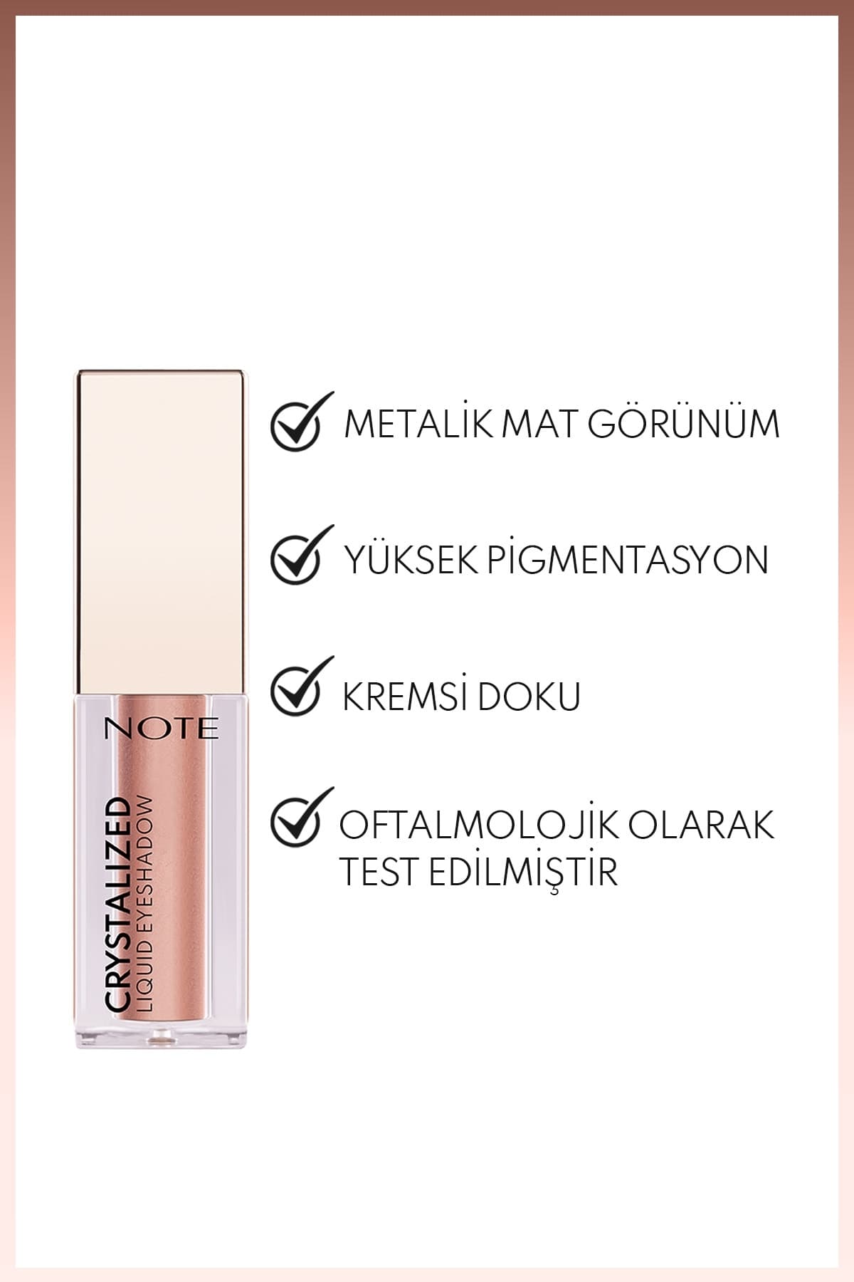 Crystalized Liquid Eyeshadow Likit Metalik Göz Farı - 01 Soft Elegance