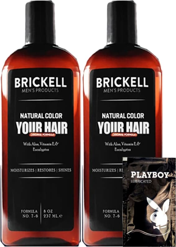 Brickell Erkeklere Özel Anti-White 2 Adet 237 ml Sakal Bakım Şampuanı + Hediye Jel GZYSTR:0308