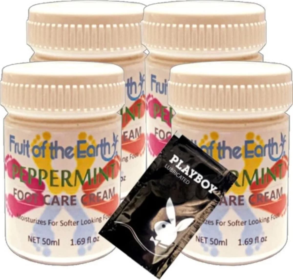 Peppermint 4 Tane Birden Ayakların Bakımı ve Kokusu Bakım Kremi 50 ml + 1 Hediye Jel