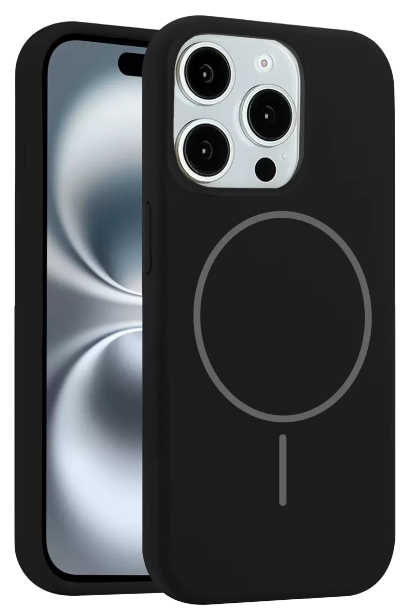 iPhone 15 Pro Max Kılıf Jully Magsafe Kapak - Siyah