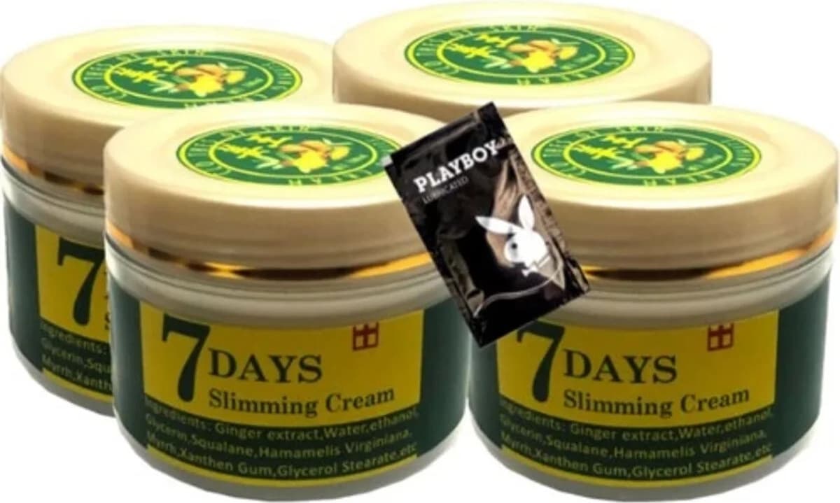 7days 4lü Adet Ginger Miracle Slimming Cream Kremi 100 ml + 1 Adet Jel Hediyeli