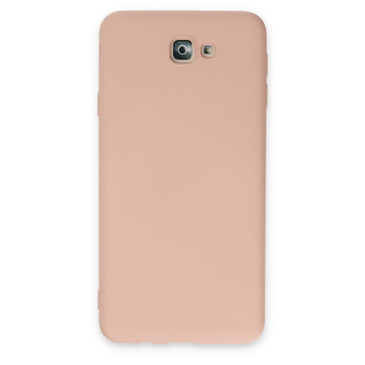 Galaxy J7 Prime Kılıf Nano içi Kadife Silikon - Pudra