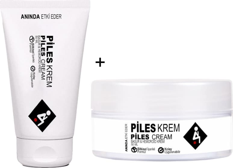 Piles Krem 50 ml Tüp + 50 ml Kvanoz: Hemeroidinize ve Basurunuza Krem Seti