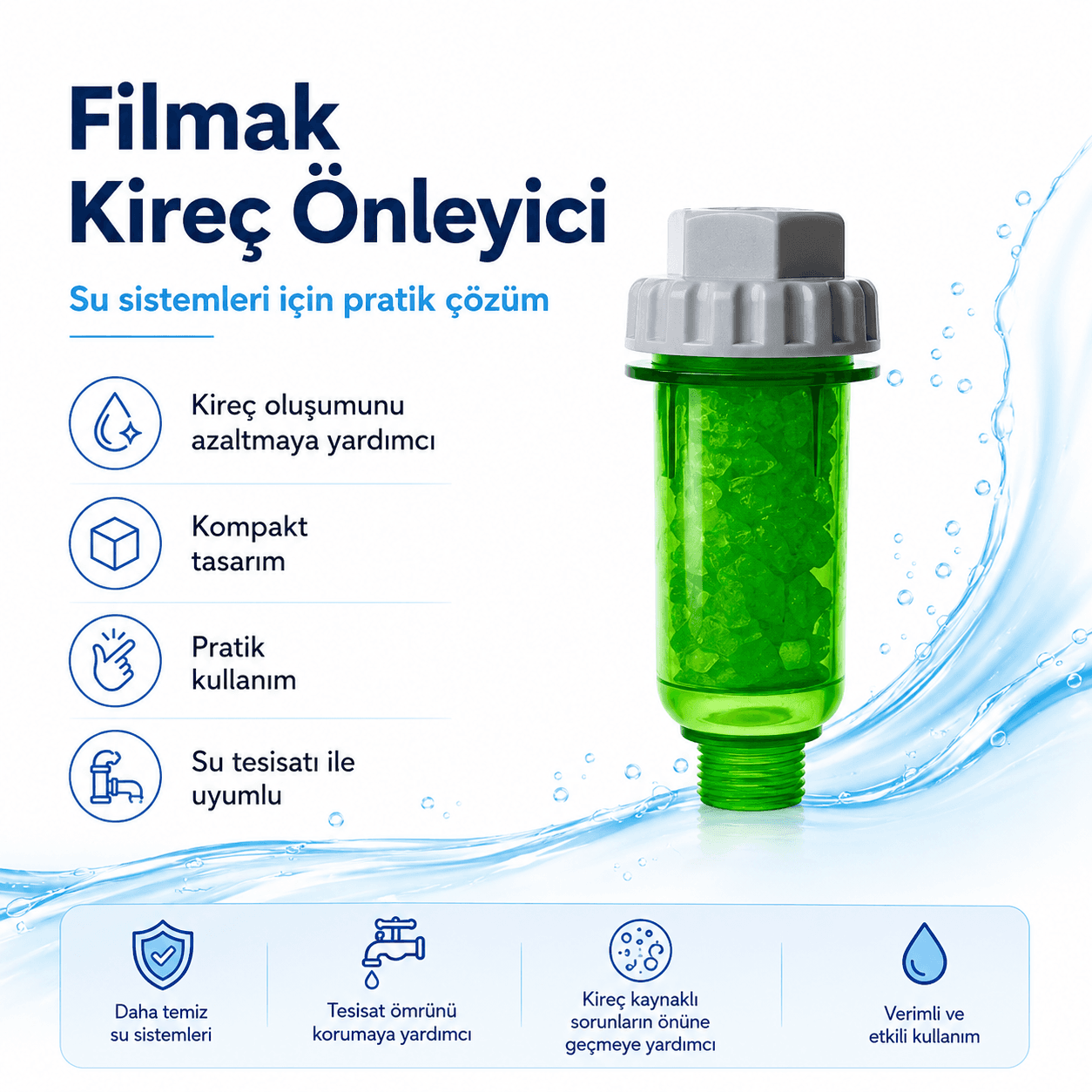 Filmak Kireç Önleyici Su Filtresi 608696001