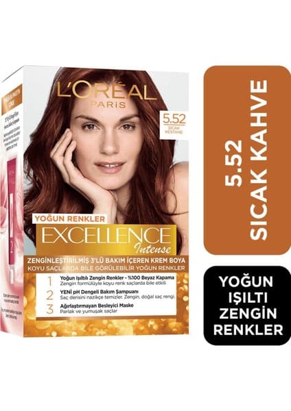 Paris Saç Boyasi & Excellence Intense 5 Kahve